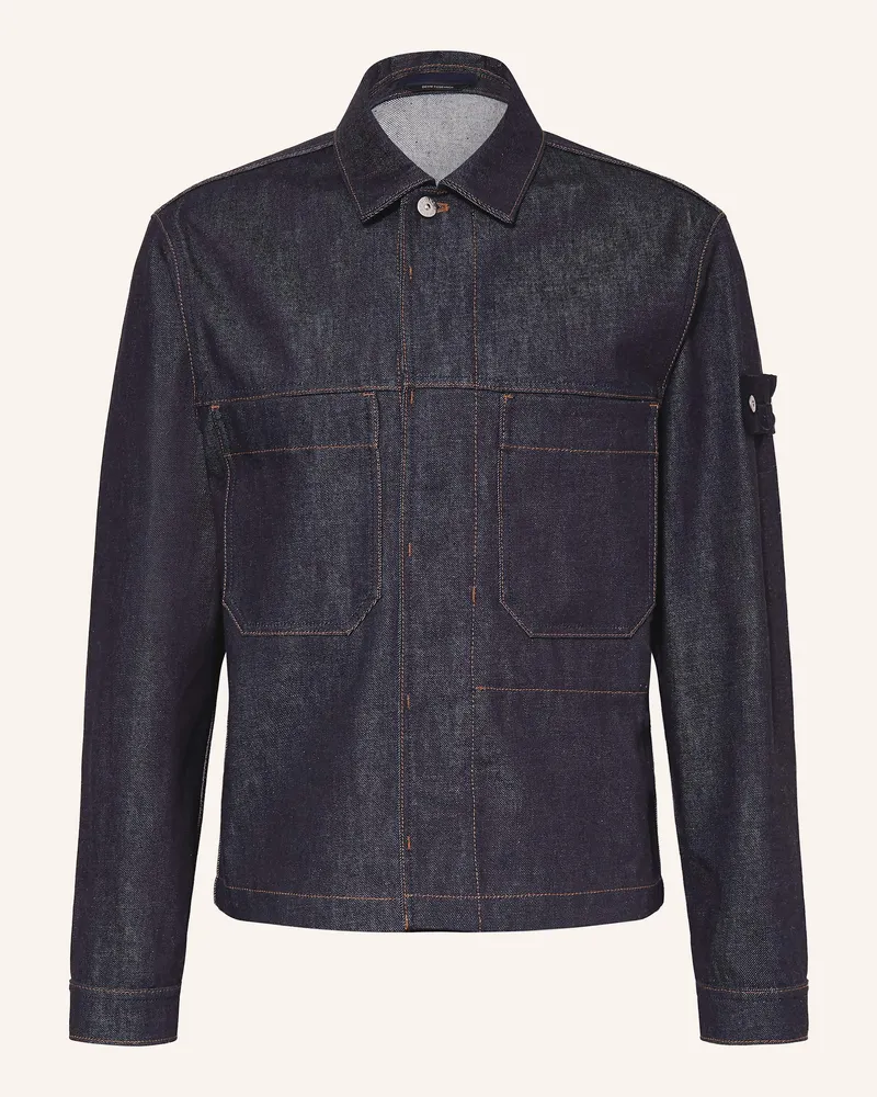 Stone Island Jeansjacke DENIM PROJECT Dunkelblau