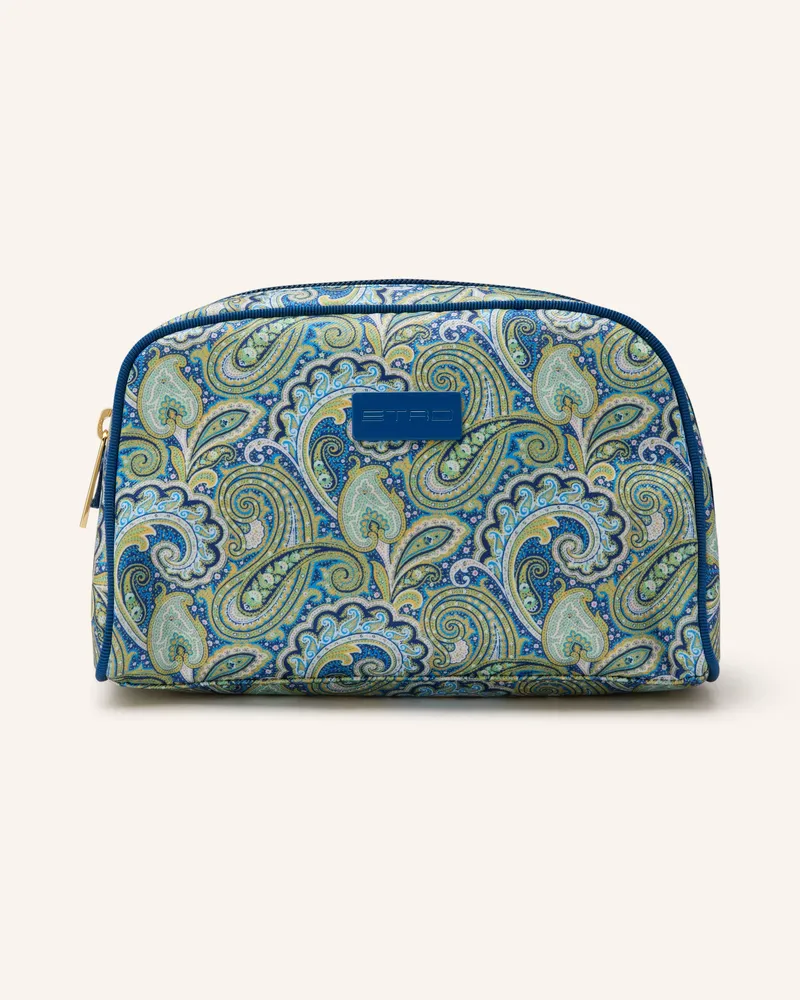 Etro Kosmetiktasche Medium blau Blau