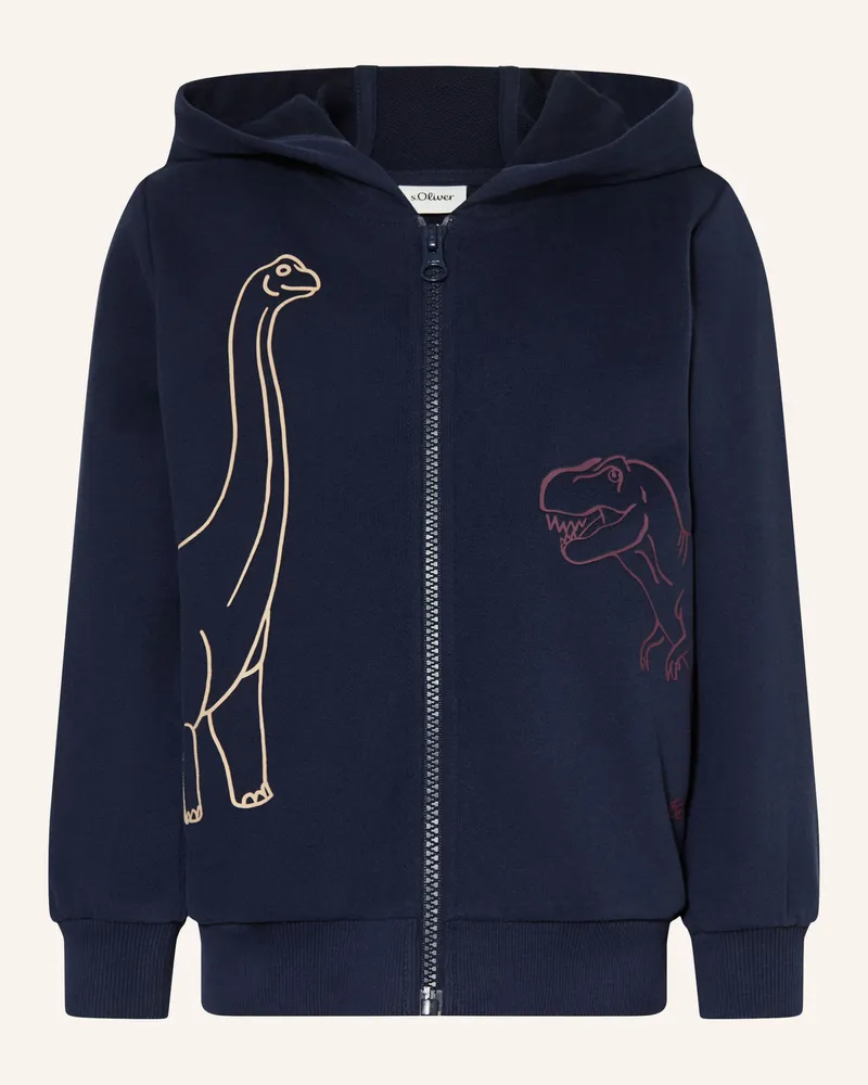 S.Oliver Sweatjacke blau Dunkelblau