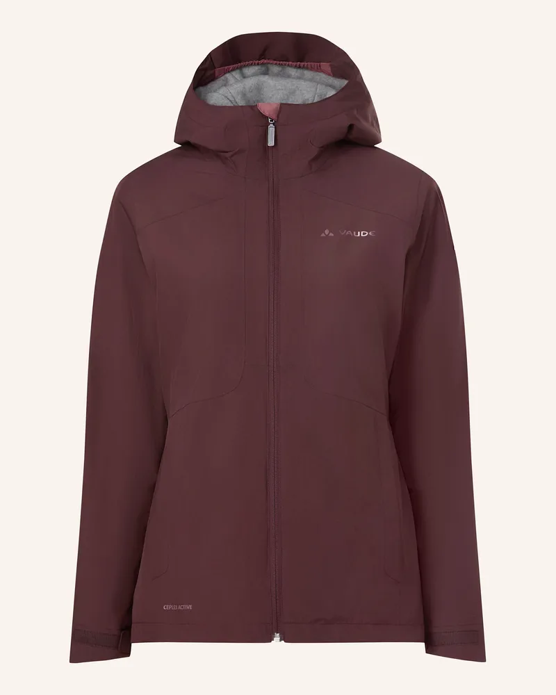 Vaude Outdoor-Jacke W Morkon Wool-Lined Jkt rot Beige