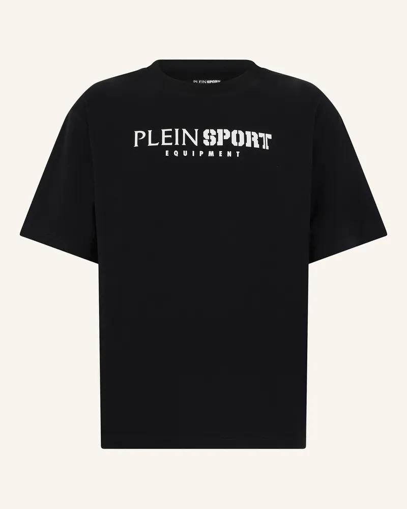 Philipp Plein Plein Sport Round Neck T-Shirt Reflective Scratch schwarz Schwarz