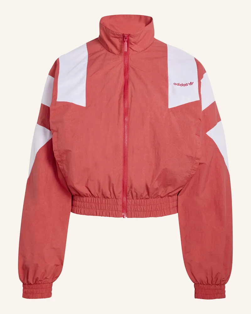 adidas BLOCKED WASHED ZIPPED TRACKTOP Rot