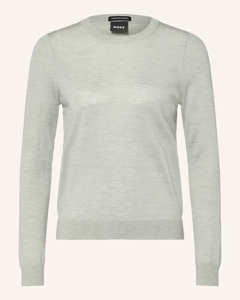 HUGO BOSS Pullover Ferpina gruen Hellgrün