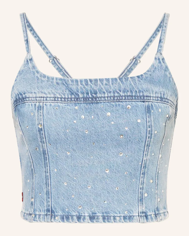 Levi's Levi's® Cropped-Jeanstop Jadine Mit Schmucksteinen blau 03