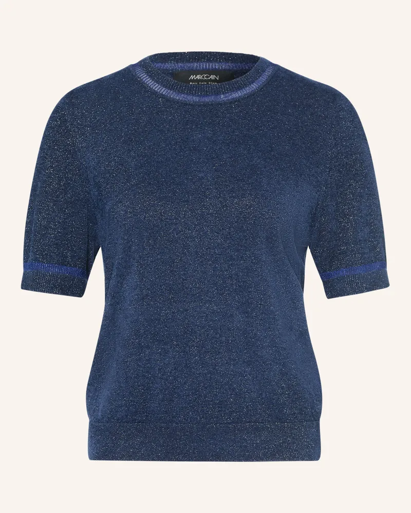 Marc Cain Strickshirt Mit Glitzergarn blau 393