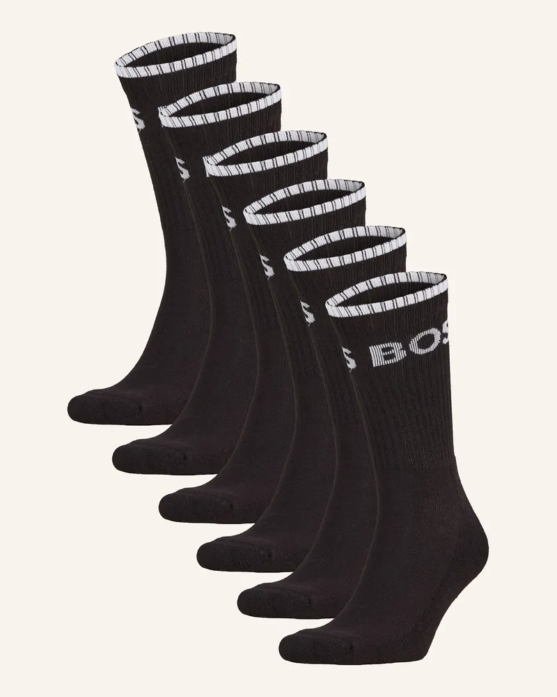 HUGO BOSS 6er-Pack Socken Qs schwarz 001