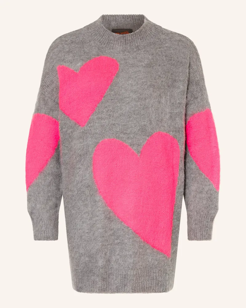 Miss Goodlife Pullover Mit Alpaka grau Grau