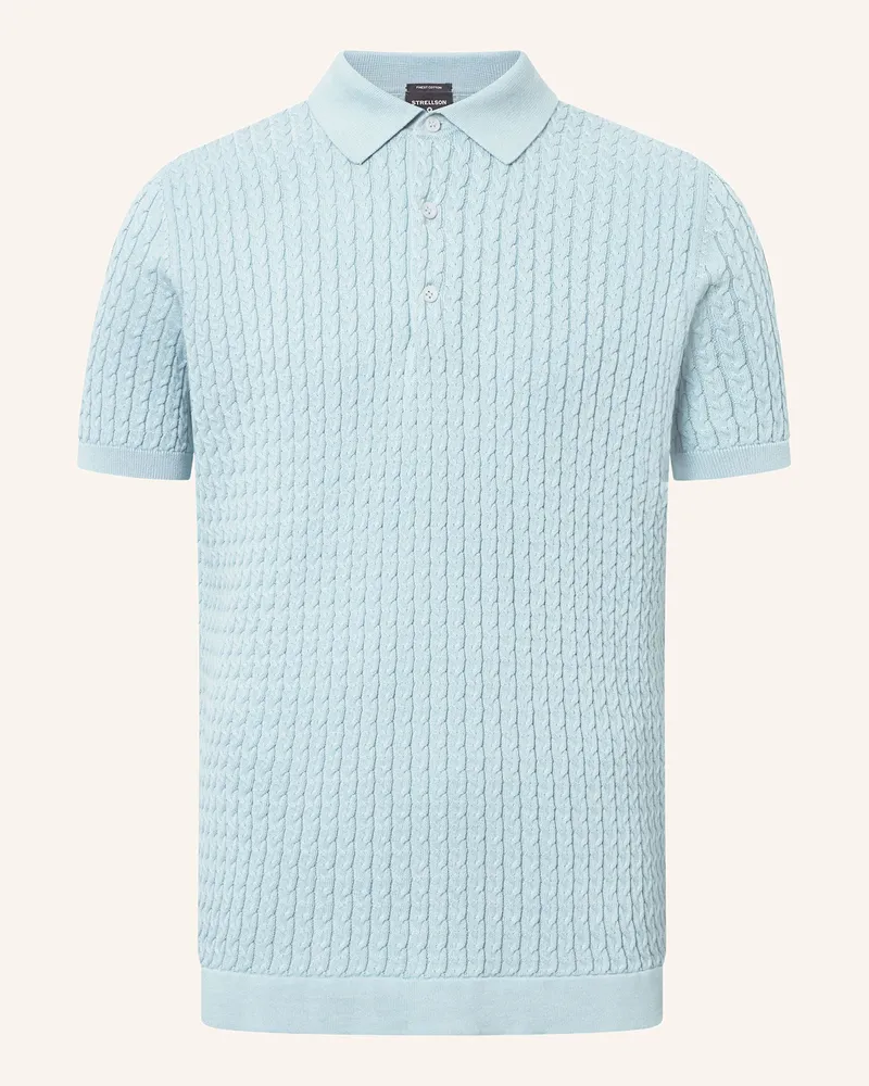 Strellson Strick-Poloshirt KITO Hellblau