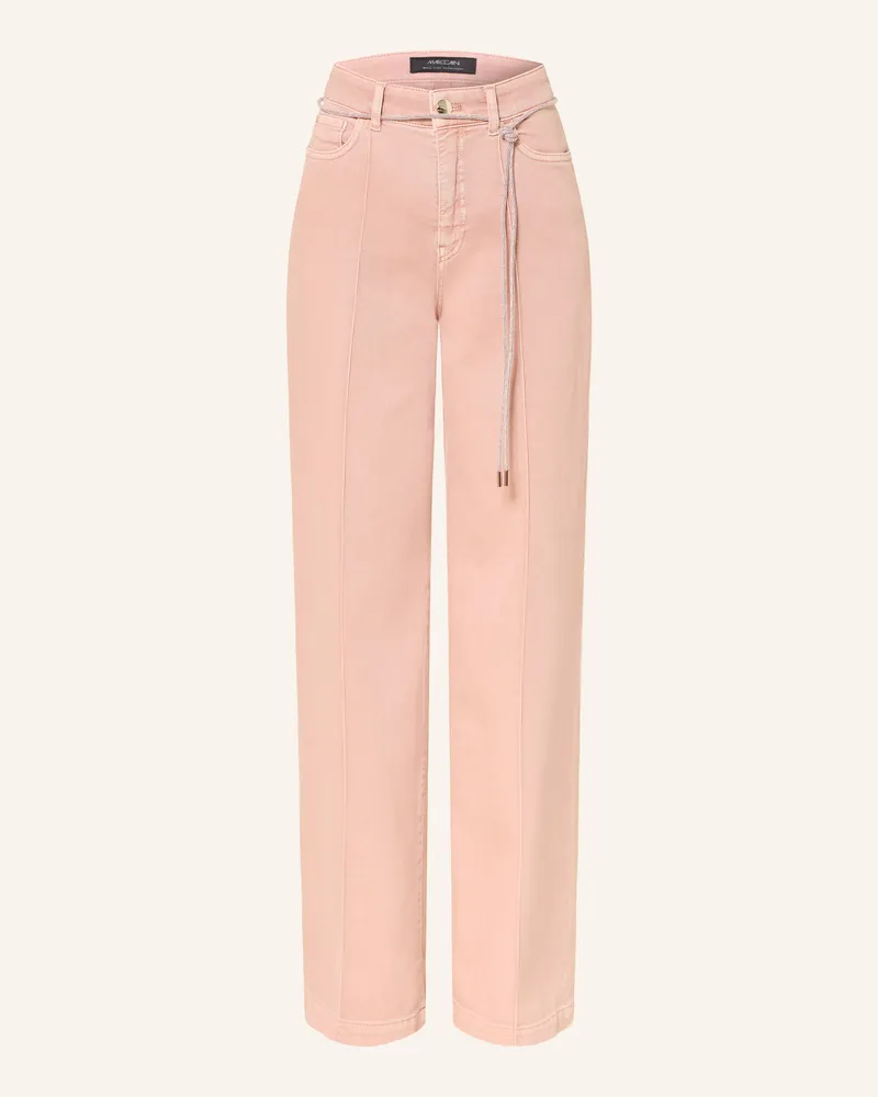 Marc Cain Wide Leg Jeans Warri Mit Schmucksteinen rosa 217