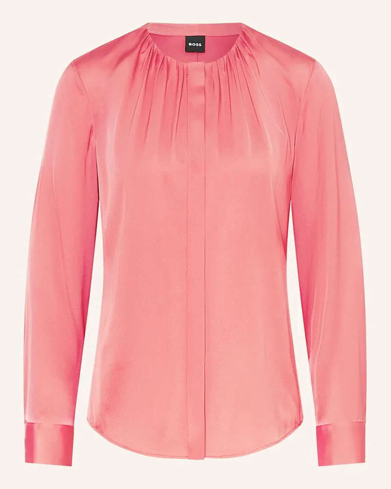 HUGO BOSS Seidenbluse BANORAH Hellrot