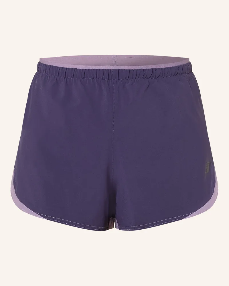 New Balance 2-in-1-Laufshorts Dunkellila