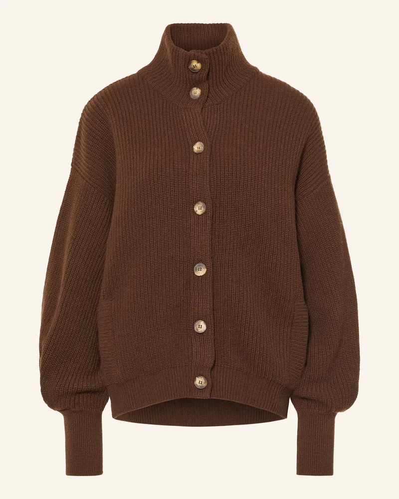 SoSUE Strickjacke Aus Merinowolle braun Braun