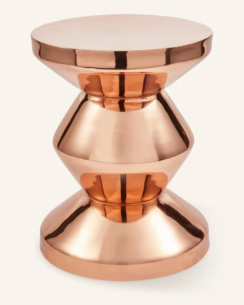 POLSPOTTEN Beistelltisch Zig Zag rosegold Roségold