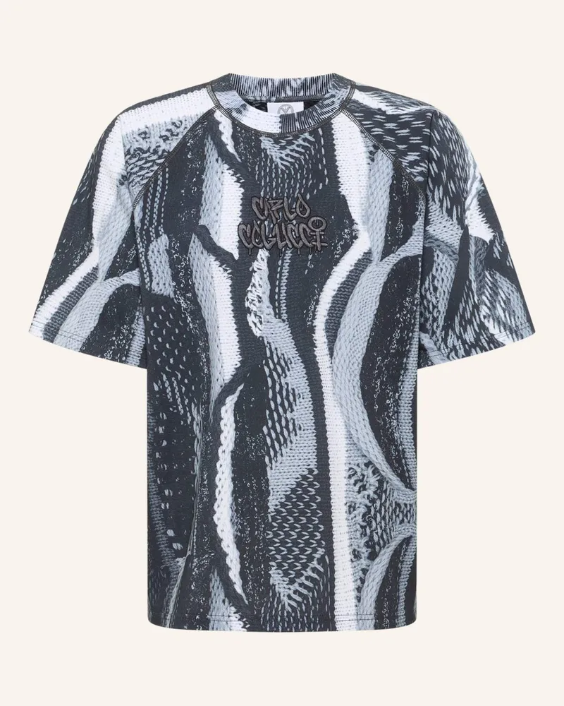 Carlo Colucci Oversize T-Shirt - Zoom in ETTORI Schwarz