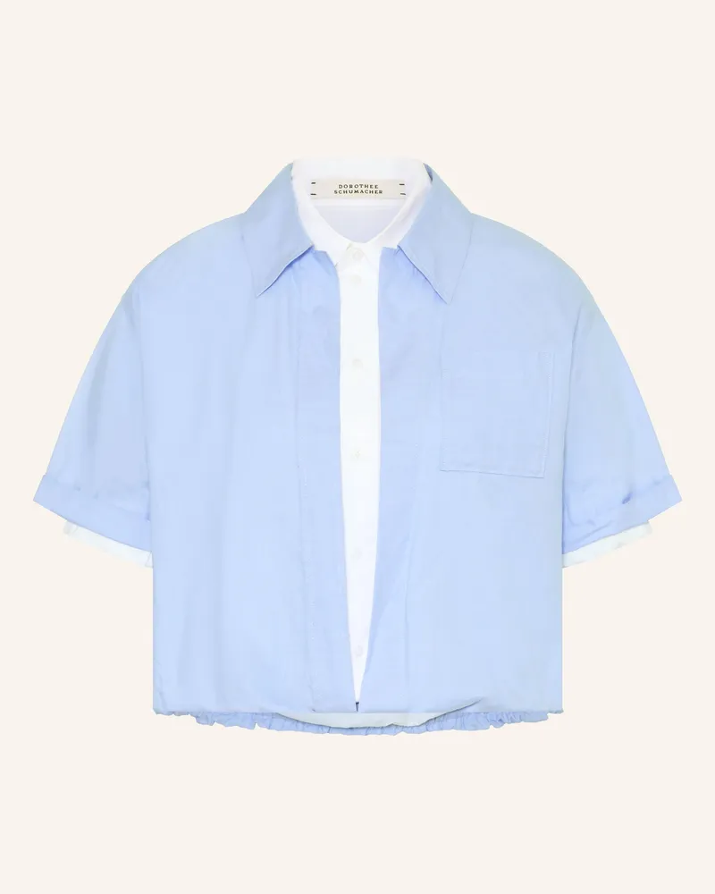 Dorothee Schumacher Hemdbluse POWERFUL EASE Hellblau