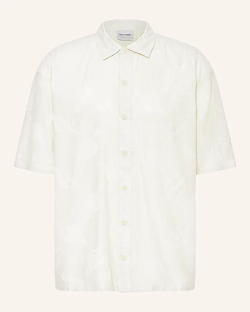 Daily Paper Kurzarm-Hemd SALIM Relaxed Fit Ecru