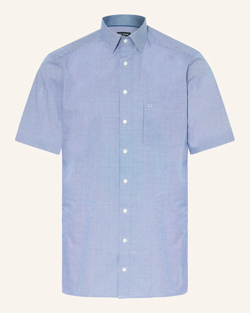 Olymp Kurzarm-Hemd Luxor Modern Fit blau Dunkelblau