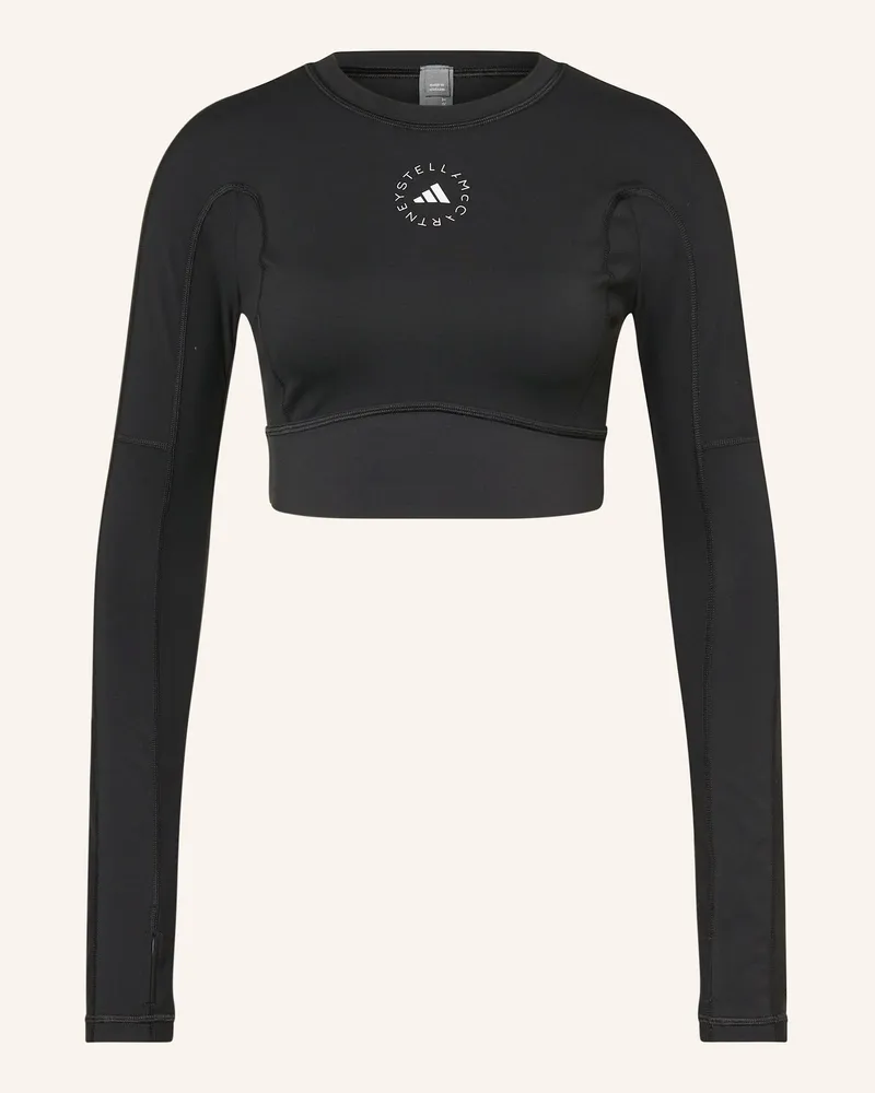 adidas Cropped-Top Adidas By Stella Mccartney schwarz Schwarz
