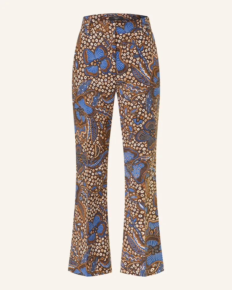 Max Mara 7/8-Hose Onde braun Dunkelbraun