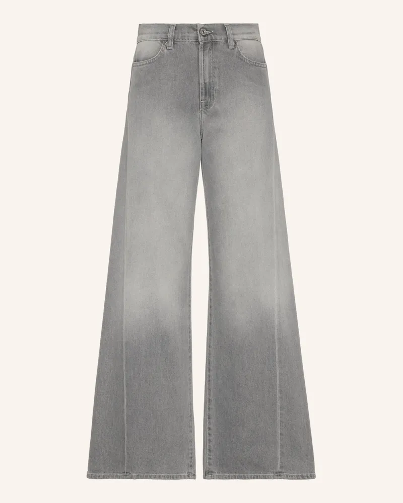 7 for all mankind Wide Leg Jeans Lotta grau Grau