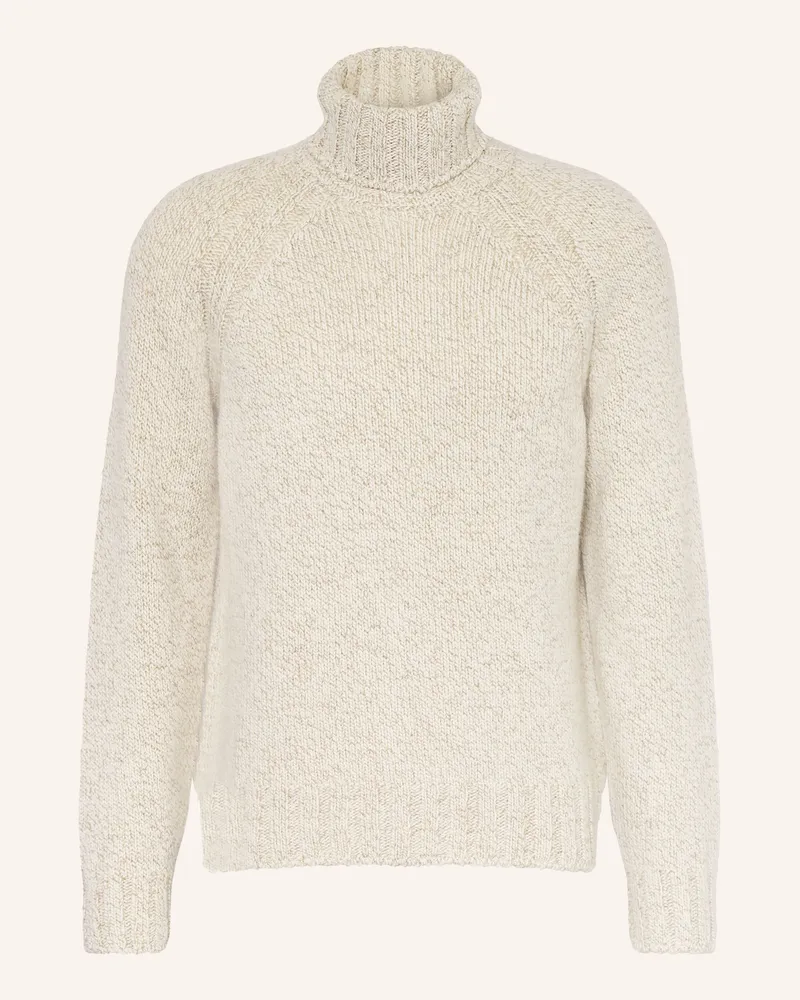 Ermenegildo Zegna Rollkragenpullover Aus Cashmere weiss Ecru