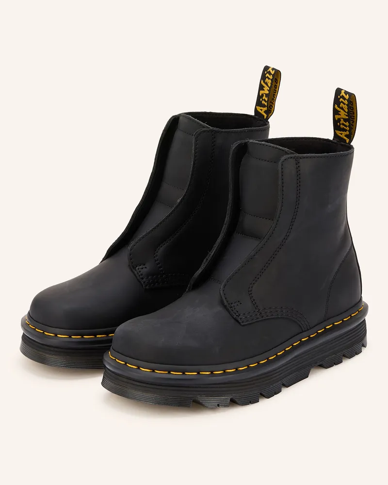 Dr.Martens Plateau-Boots ZEBZAG LACELESS Schwarz