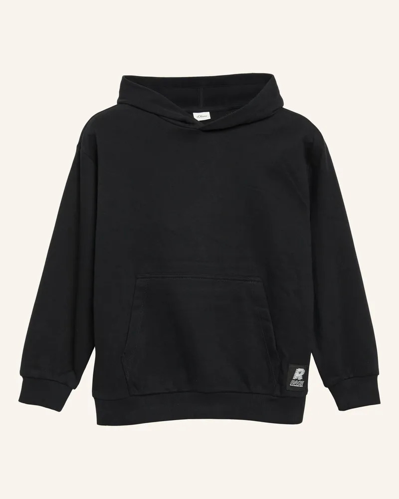 S.Oliver Hoodie schwarz Schwarz