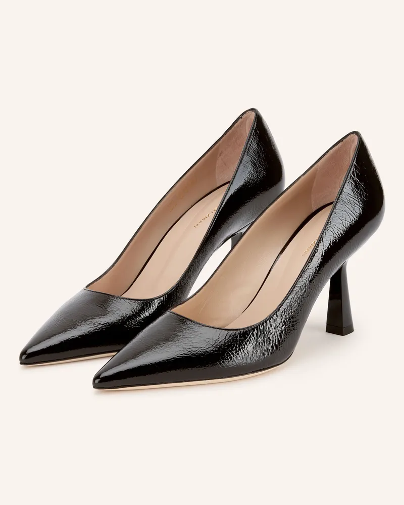 Stuart Weitzman Lack-Pumps Stuart Supersculpt 75 schwarz Schwarz