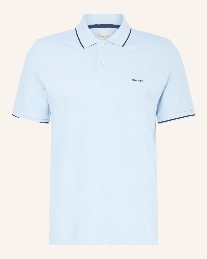 Gant Piqué-Poloshirt Hellblau