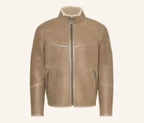 Lederjacke Highland braun