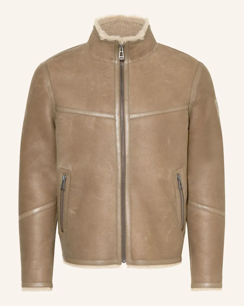 Belstaff Lederjacke Highland braun Braun
