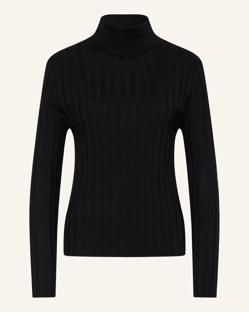 ALLUDE Rollkragenpullover schwarz Schwarz