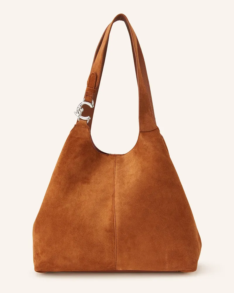 Coccinelle Hobo-Bag mit Pouch Cognac