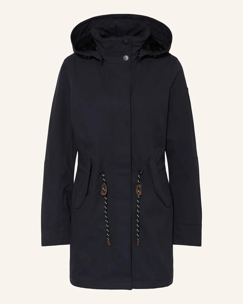 Wellensteyn Parka Cornfield Mit Abnehmbarer Kapuze blau Dunkelblau