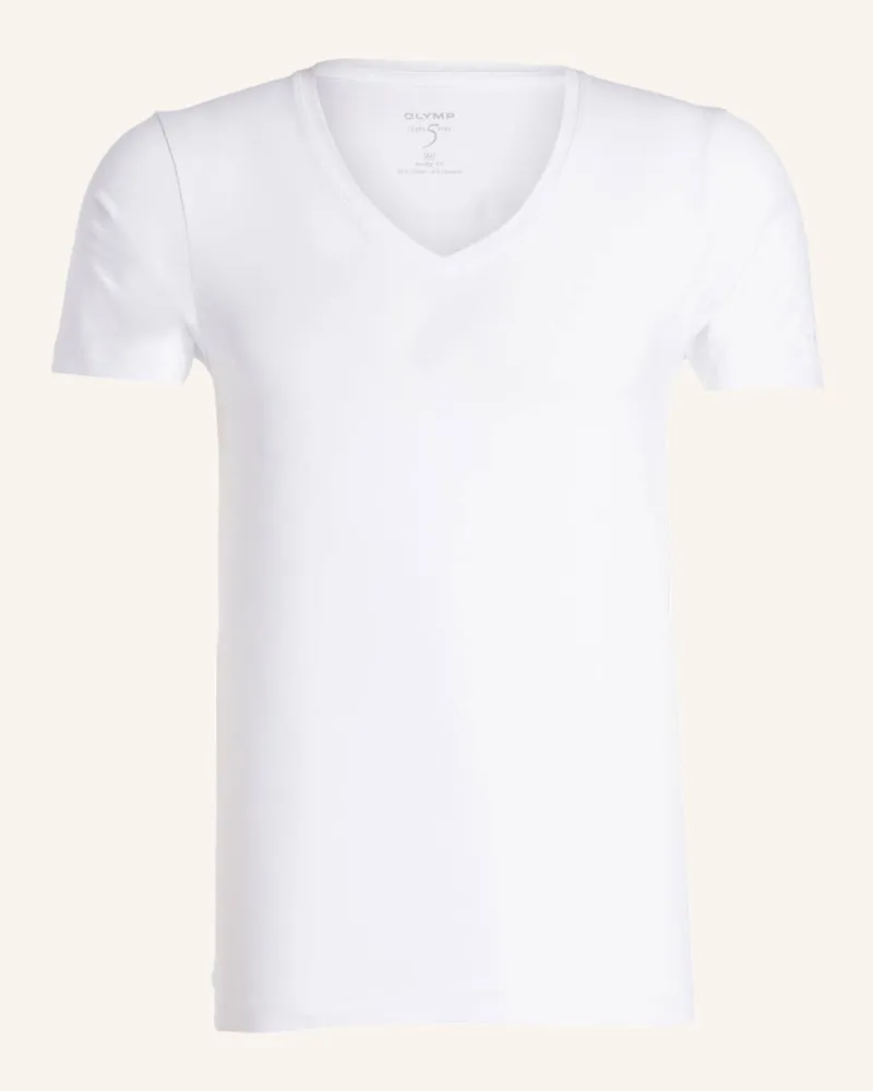 Olymp T-Shirt Level Five Body Fit weiss Weiss