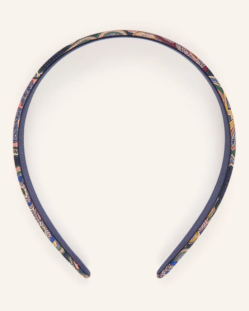 Etro Haarreif Mit Seide blau Dunkelblau