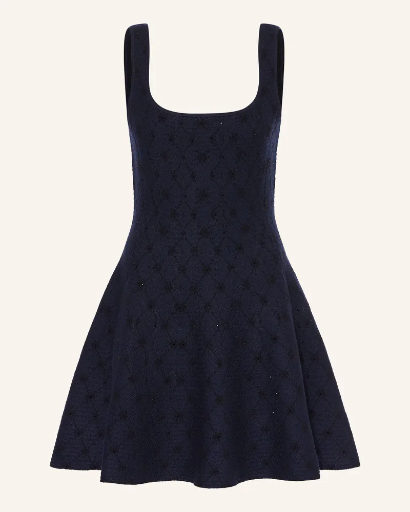Maje Strickkleid Mit Schmucksteinen blau Dunkelblau