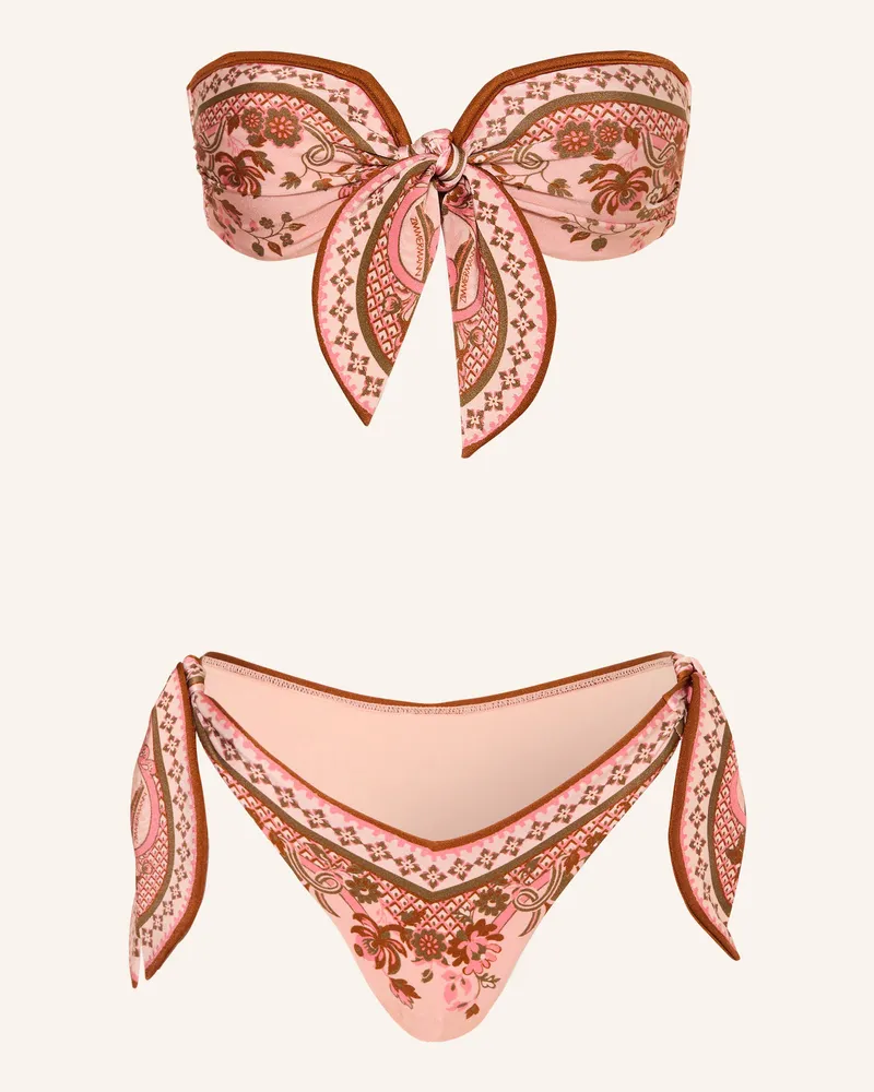 Zimmermann Bandeau-Bikini Aster pink Rosé
