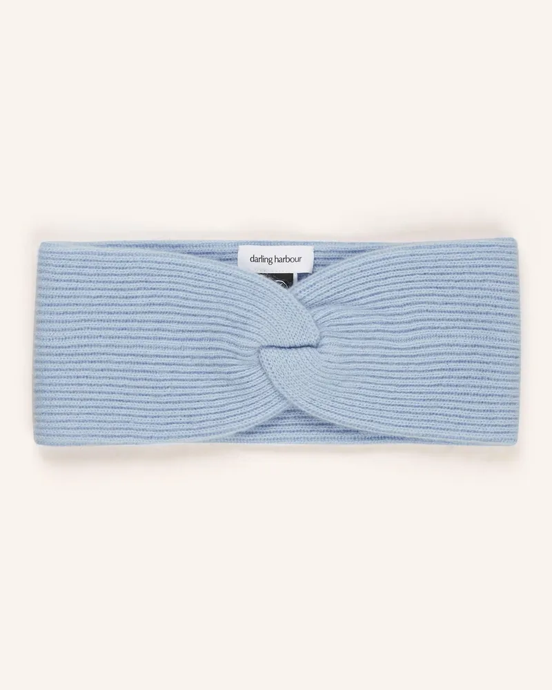 Darling Harbour Stirnband aus Cashmere Himmelblau