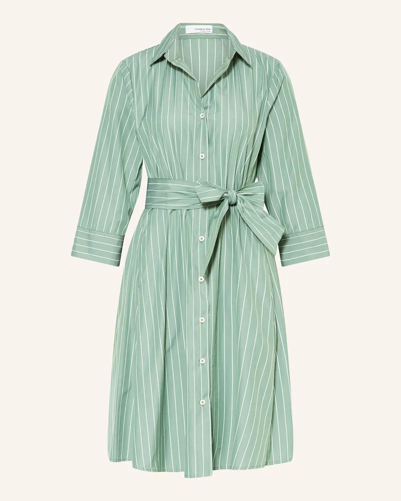 Rossana Diva Hemdblusenkleid Mit 3/4-Arm gruen Grün