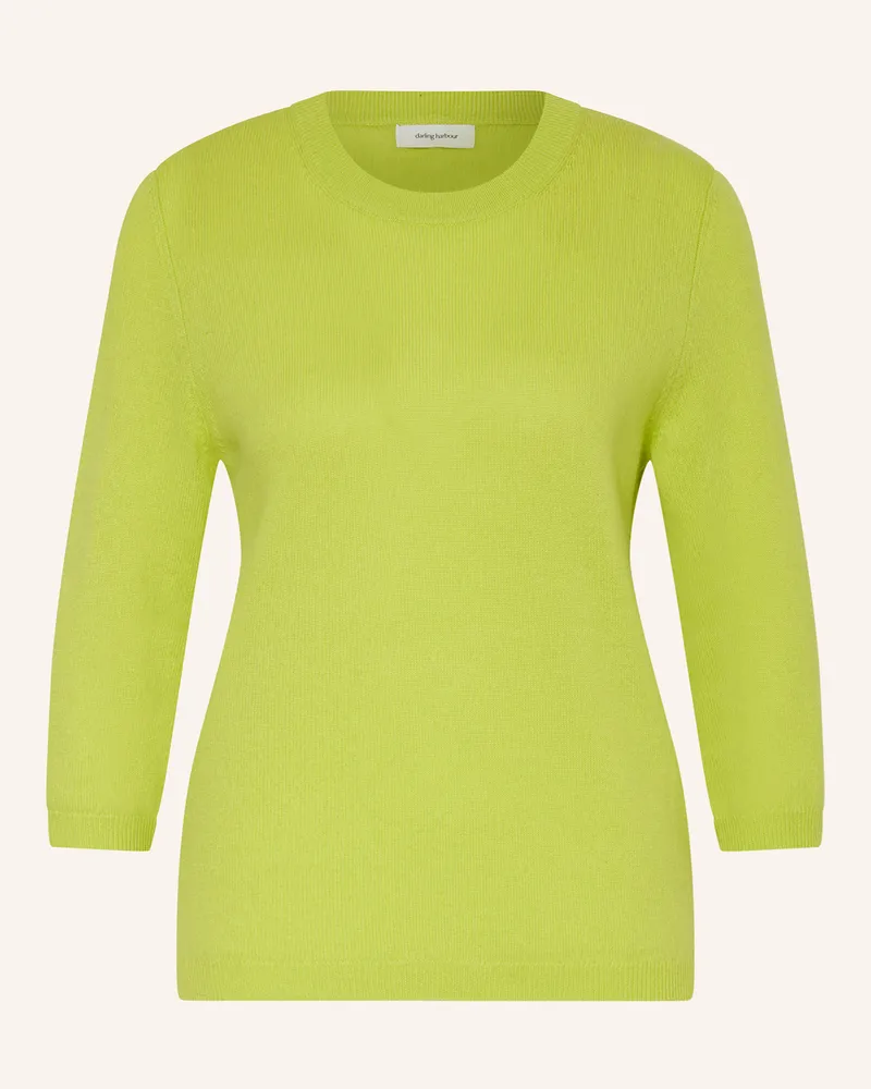 Darling Harbour Cashmere-Pullover mit 3/4-Arm Limette