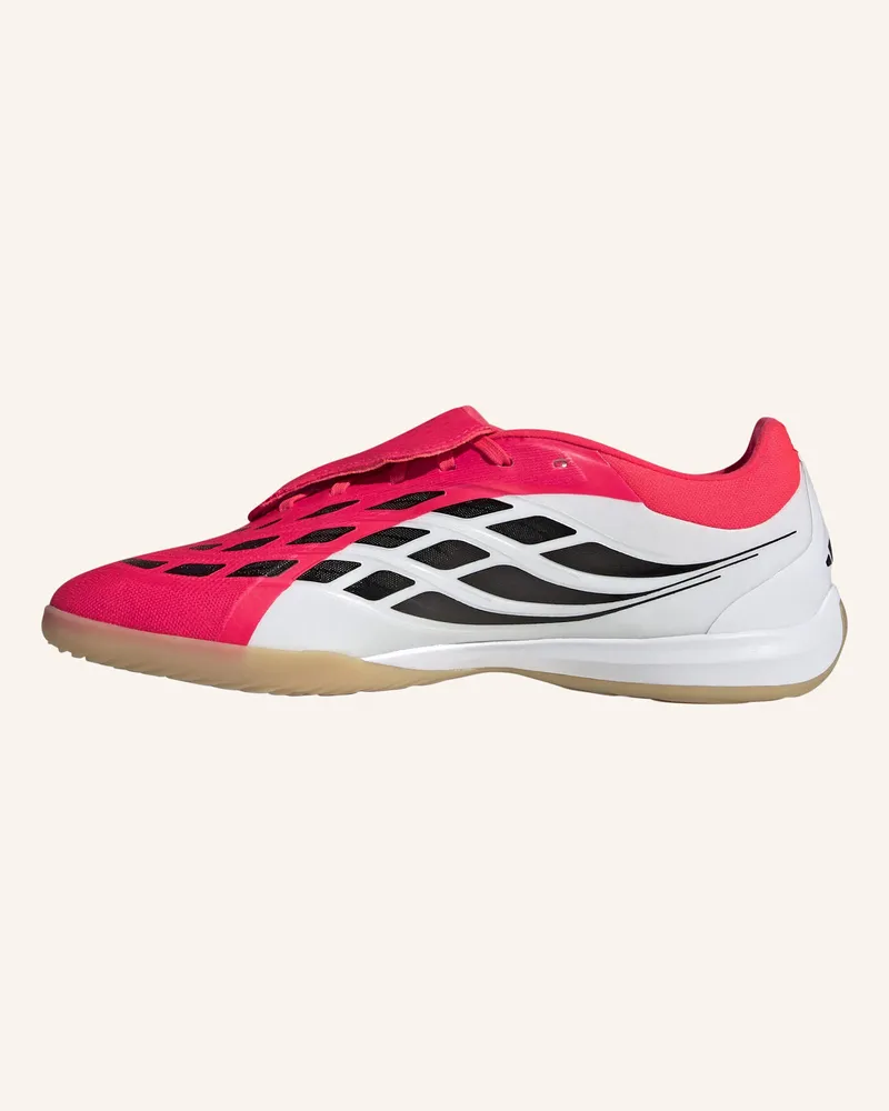 adidas Predator Pro Fussballschuh, Hallenböden, Umschlagbare Zunge rot Schwarz