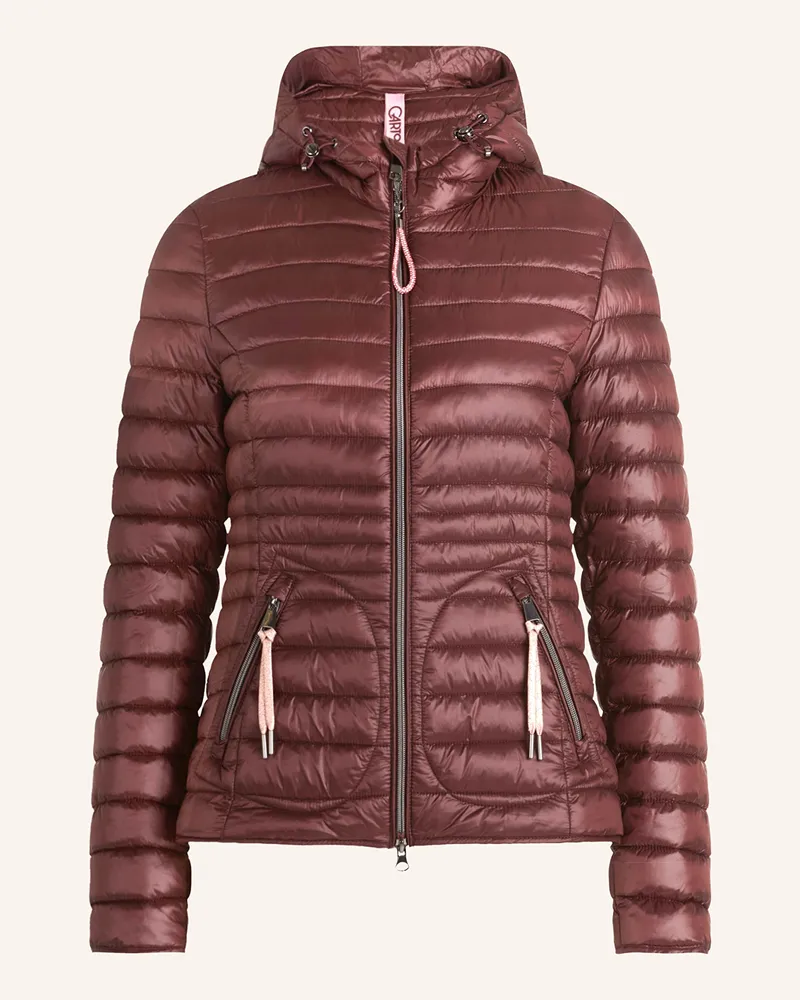 Cartoon Steppjacke Dunkelrot