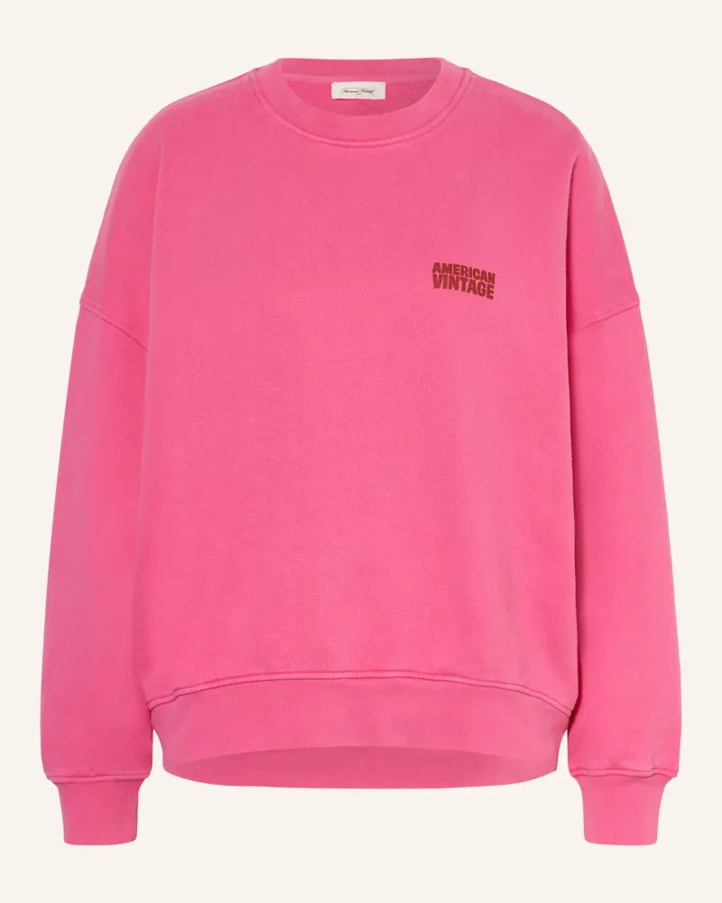 American Vintage Sweatshirt Plizzy pink Pink