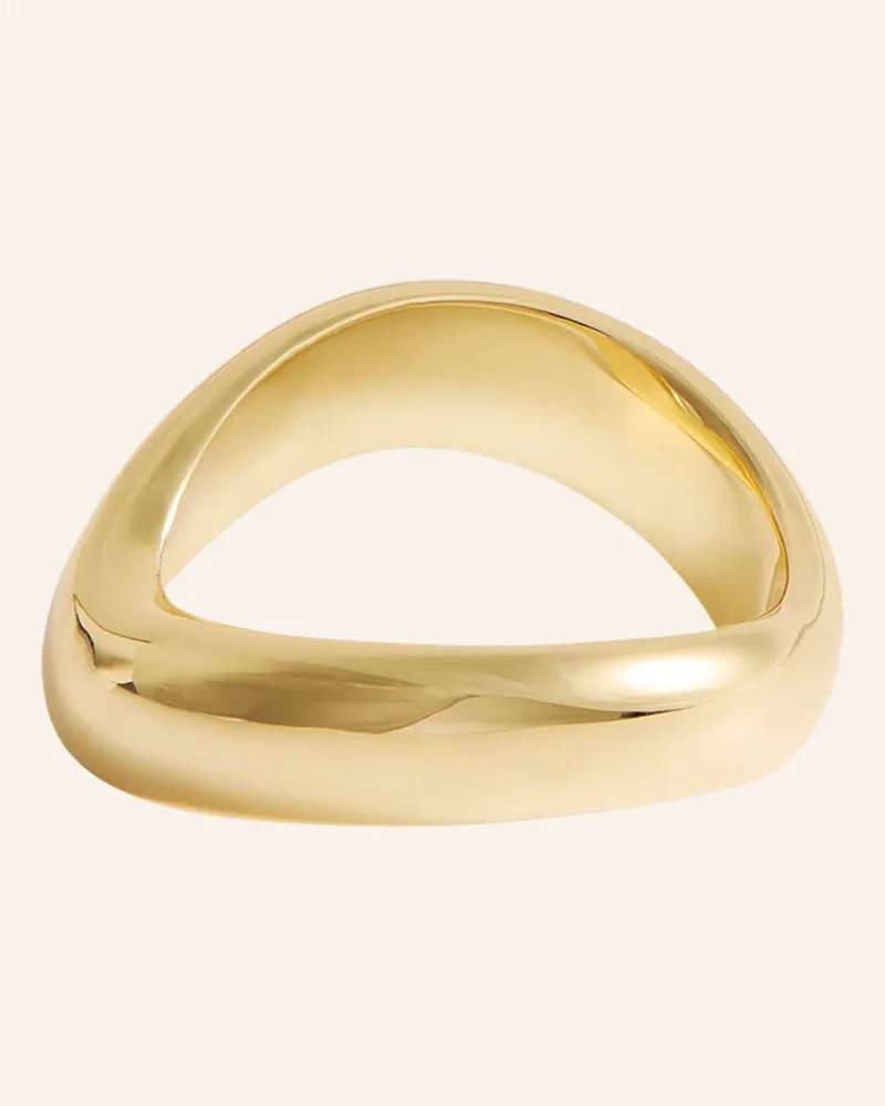 POMPIDOU Ring Chubby Wave Ring By Glambou gold Gold