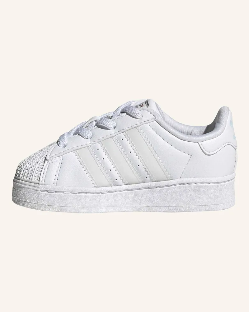 adidas ADIDAS SUPERSTAR LED LIGHTS SCHUHE MIT KOMFORTVERSCHLUSS UND ELASTISCHEN SCHNÜRSENKELN FÜR KINDER Weiss