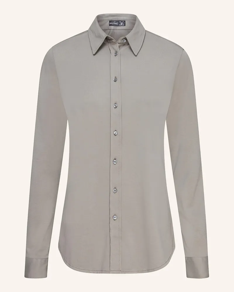 van Laack Bluse Modern Fit Grau