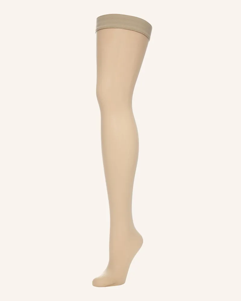 Wolford Halterloser Strumpf Individual 10 Stay-Up beige Nude