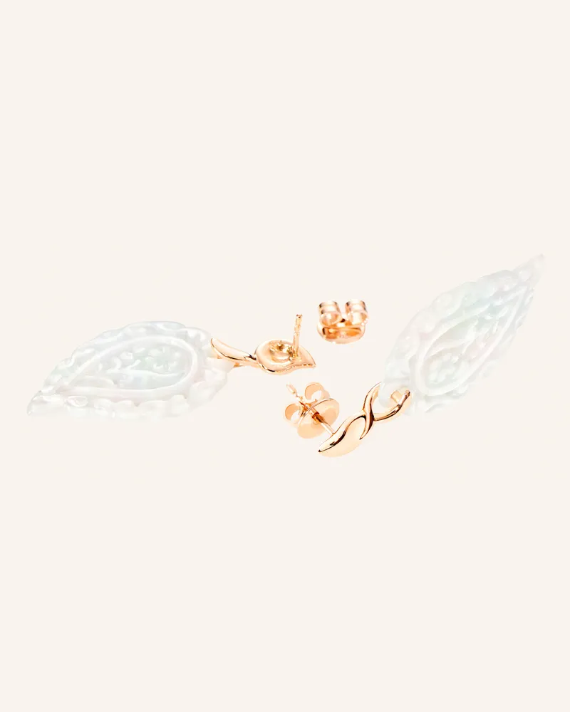 TAMARA COMOLLI Ohrhänger Ohrhänger India Mother Of Pearl White Perlmutt 18k Roségold rosegold Roségold