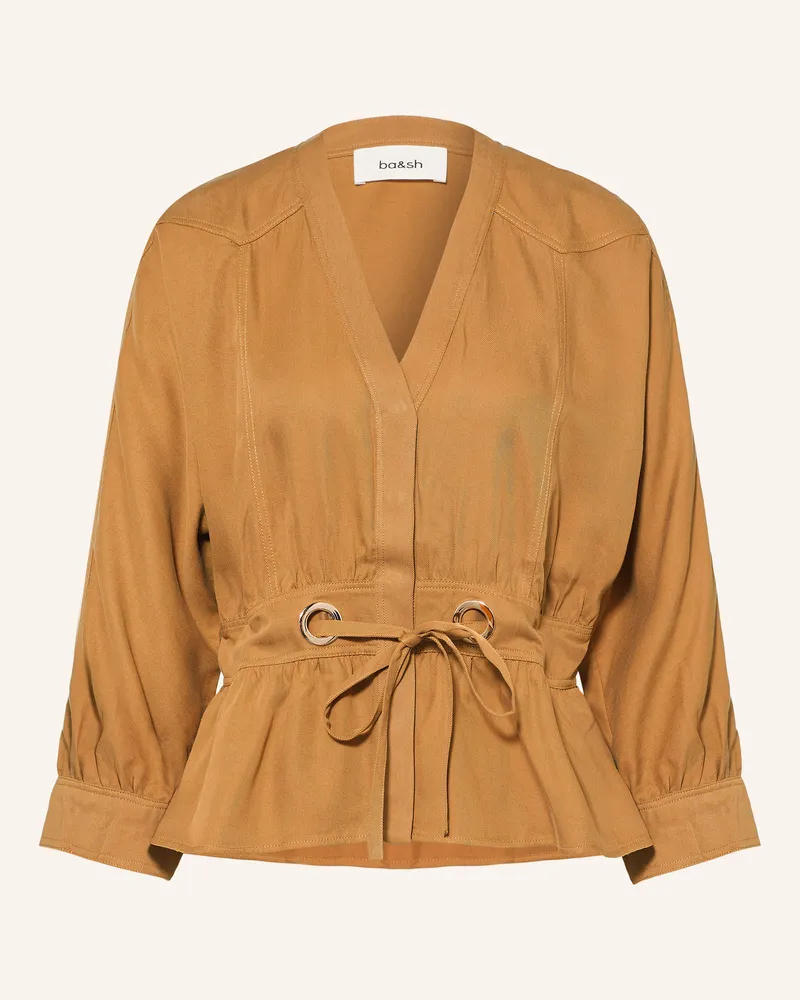 ba&sh Busenshirt Precila gelb Cognac